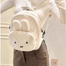 途尊（kingtrip）2025秋冬新款卡通可愛(ài)萌萌兔子羊羔毛兩用背包女生小包雙肩包書(shū)包 米白色萌萌兔雙肩包 曬單實(shí)拍圖