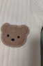 婧麒（JOYNCLEON）嬰兒保暖連體衣秋冬季寶寶夾棉衣服哈衣新生兒空氣棉睡衣爬服 斜開(kāi)麻花小熊 90cm 曬單實(shí)拍圖