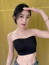 帛芮無(wú)肩帶內衣抹胸防滑聚攏隱形無(wú)痕文胸美背吊帶裙專(zhuān)用背心一體文胸 曬單實(shí)拍圖
