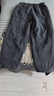 衣瑾帛社夾棉棉褲女外穿復古文藝范棉麻拼接加厚哈倫褲寬松顯瘦保暖棉褲冬 灰色 L 曬單實(shí)拍圖