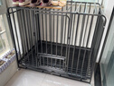雪寵狗籠升級六面加粗加固方管大型犬中小型犬帶廁所金毛寵物狗籠子 加粗款六面管125*95*110CM含輪高度（140斤內適用） 【亮黑色】全新升級加粗加固全管款 曬單實(shí)拍圖