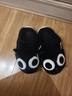 安尚芬搞怪棉拖鞋男士冬季新款厚底踩屎感居家保暖卡通毛絨情侶棉鞋女款 黑色 44-45 【適合43-44】 曬單實(shí)拍圖