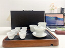 祥和龍羊脂玉茶具套裝陶瓷輕奢高檔蓋碗功夫茶具泡茶杯專(zhuān)用辦公室喬遷禮 【錦盒裝】遠山冰種羊脂玉套裝 10件 曬單實(shí)拍圖