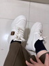 思加圖【李嘉格同款】2026新款補丁鞋小白鞋厚底增高板鞋EUW06AM6 月色米 38 曬單實(shí)拍圖