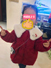 女童加厚棉衣外套洋氣冬季棉衣加厚女寶寶25新款加絨棉服保暖冬裝 紅色外套+送包包 110 cm 曬單實(shí)拍圖