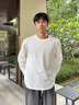 森馬（Semir）長(cháng)袖T恤男純棉打底衫純色基礎保暖內搭情侶2026春新款上衣合體型 本白10102【全網(wǎng)熱銷(xiāo) 4.0升級】 XL 曬單實(shí)拍圖