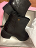 紅蜻蜓短靴女冬季保暖女靴媽媽靴棉鞋加絨中老年皮鞋WBC45210 黑色38 曬單實(shí)拍圖