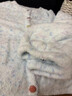 另塵半邊絨睡衣女款韓系藍色甜美秋冬季新款加絨加厚可外穿家居服套裝 R725LA 彩色紐扣 藍色 L 曬單實(shí)拍圖