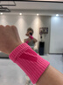 阿迪達斯（adidas）運動(dòng)護腕男款扭傷手腕腱鞘護套擦汗巾女籃球羽毛球網(wǎng)球跑步護具 粉色丨短款-2只裝【吸汗透氣丨柔軟高彈】 均碼 曬單實(shí)拍圖