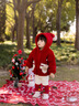 班喜迪女童套裝秋冬裝新款洋氣兒童拜年衣服寶寶嬰兒周歲禮服冬季小童裝 紅色 73 cm 曬單實(shí)拍圖