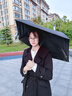 傘小滿(mǎn)  69克碳纖維超輕傘雨傘便攜輕便折疊空氣傘羽毛傘超細日本鉛筆傘 黑色 曬單實(shí)拍圖