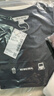 UR夏季新款男裝時(shí)尚休閑撞色印花圓領(lǐng)短袖T恤UMY450060 正黑 M 曬單實(shí)拍圖