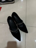 百思圖2025秋季商場(chǎng)新款優(yōu)雅瑪麗珍鞋細跟高跟鞋女單鞋W9520AQ6 黑色 37 曬單實(shí)拍圖