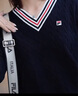 FILA 斐樂(lè )官方女子編織衫2025冬新款時(shí)尚休閑復古寬松V領(lǐng)麻花毛衣 傳奇藍-NV L 170/88A/L 曬單實(shí)拍圖