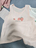 衣拉拉女童背心純棉薄款兒童無(wú)袖T恤寶寶背心小孩打底家居服全棉坎肩2件 甜蜜伙伴(冰川果粉/冰川油桃白) 150碼(建議身高140cm) 曬單實(shí)拍圖