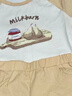 Milkbarn2025春夏新品兒童短袖套裝男女童衣服兩件套寶寶純棉童裝 梨子果醬 100 (2-3歲-參考身高90-100cm) 曬單實(shí)拍圖