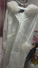 羅蒙（ROMON）富家千金白色大毛領(lǐng)毛呢大衣女秋冬新款高級感赫本風(fēng)斗篷毛呢外套 白色夾棉加 厚款 S 建議80-105斤 【富家千金爆款冬季必備】 曬單實(shí)拍圖