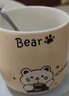 品喻（PINYU）杯子陶瓷馬克杯咖啡杯高顏值帶蓋勺創(chuàng  )意水杯茶杯男女家居館卡通熊 曬單實(shí)拍圖