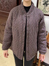 俞兆林中老年夾棉外套女60歲老太太純棉秋冬裝夾襖大碼媽媽裝寬松小棉衣 咖啡色 2XL 124-138斤 曬單實(shí)拍圖
