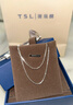 謝瑞麟（TSL）新年禮物鉑金項鏈簡(jiǎn)約Pt鉑金O字鏈素鏈女士鎖骨鏈BF466 鉑金項鏈（約3.30g） 曬單實(shí)拍圖