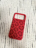 形物適用蘋(píng)果17Pro手機殼 iPhone17Pro手機殼 全包豹紋磁吸液態(tài)硅膠防摔高級感情侶男女保護套-新年紅 曬單實(shí)拍圖