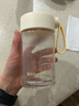 富光清然玻璃杯 高硼硅玻璃水杯子 女生便攜牛奶咖啡刻度茶杯330ml 曬單實(shí)拍圖