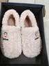 大嘴猴包跟棉拖鞋女士秋冬季2025新款毛絨保暖家居室內情侶款棉拖鞋男士 粉色【包跟款】 38-39 適合37-38 曬單實(shí)拍圖