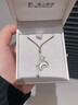 海上羅孚足銀999福祿小馬項鏈女馬年本命年編繩鎖骨鏈生日禮物送女友 禮盒定金勿拍 曬單實(shí)拍圖