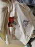 迪士尼（Disney）兒童搖粒絨開(kāi)衫外套校服神器內搭保暖女童休閑外套 套圈米白 120 曬單實(shí)拍圖