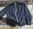 馬登工裝 美式復古休閑牛仔外套cityboy翻領(lǐng)男士教練夾克潮流痞帥春季 深藍色 (寬松偏大) XL 曬單實(shí)拍圖