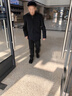 羅蒙含羊毛棉衣男士秋冬季棉服外套翻領(lǐng)加厚保暖中青年爸爸裝夾克棉襖 曬單實(shí)拍圖