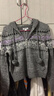 UR2026春季新款女裝休閑甜美提花連帽抽繩針織開(kāi)衫UYY950137 冷灰 S 曬單實(shí)拍圖