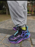安踏兒童籃球鞋男大童狙擊者秋季新款青少年實(shí)戰運動(dòng)鞋6-12歲 [店長(cháng)推薦]黑/紫1108-1 37 腳長(cháng)約23.5cm 曬單實(shí)拍圖