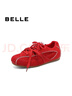 百麗（Belle）周雨彤同款跳跳糖德訓鞋26春新款舒適輕盈運動(dòng)休閑鞋B2432AM6預售 紅色【周雨彤同款】 39 曬單實(shí)拍圖