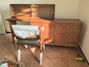 冠典全實(shí)木斗柜梳妝臺一體臥室現代簡(jiǎn)約2026新款床尾收納柜化妝桌 【伸縮桌+六斗柜】+上柜+妝凳 胡桃色款 曬單實(shí)拍圖