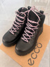 愛(ài)步（ECCO）休閑鞋女 女士高幫厚底增高牛皮休閑鞋 蹤跡220703 HL 黑色22070351052 37 曬單實(shí)拍圖
