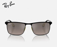 雷朋（RayBan）太陽(yáng)鏡時(shí)尚潮流眼鏡男女款出游墨鏡0RB3726M禮物禮物 F0885J黑框灰色鏡面漸變偏光鏡片 尺寸57 曬單實(shí)拍圖