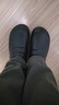 包頭棉拖鞋男款冬季防水防滑居家棉鞋特大碼47加絨加厚包跟棉拖48 黑色 47-48 【同碼】 曬單實(shí)拍圖