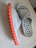 德國老人防滑拖鞋室內家居浴室洗澡專(zhuān)用中老年鏤空漏水防涼拖鞋男 灰橘（防滑漏水） 20 34 S碼（34碼-36碼腳可穿） 曬單實(shí)拍圖