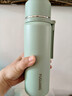 富光保溫杯男女士水杯316L不銹鋼帶濾網(wǎng)學(xué)生杯大容量車(chē)載杯泡茶水杯子 綠色-內鋼蓋500ml 曬單實(shí)拍圖
