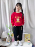 G.duck兒童新年衛衣套裝2026春節新款馬年本命年衣服男女紅色喜慶拜年服 紅衛衣-黑長(cháng)褲-馬上暴富【春秋】 薄款 120 cm 曬單實(shí)拍圖