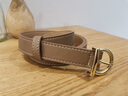 愛(ài)情海牛皮女士皮帶褲腰帶裝飾配裙子學(xué)生針扣式簡(jiǎn)約百搭褲帶生日禮物  曬單實(shí)拍圖