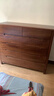 擇怡中式斗柜五斗胡桃木臥室儲物柜簡(jiǎn)約純實(shí)木斗柜大容量爆款六斗九斗 五斗胡桃色-60寬*45深*86高cm 曬單實(shí)拍圖