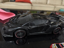 超大號蘭博基尼30CM仿真慣性滑行跑車(chē)男孩兒童玩具擺件模型禮物 大號30CM【啞光黑】+3鐵皮車(chē) 曬單實(shí)拍圖