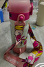 babycare兒童吸管學(xué)飲杯寶寶四合一水杯不銹鋼 保溫水壺三合一保溫杯大容 550ml-萊莎粉 【含背帶】 曬單實(shí)拍圖