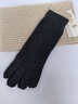 絲界純山羊絨手套女秋冬季保暖加厚護腕針織純色騎車(chē)毛線(xiàn)手套節日禮物 曬單實(shí)拍圖