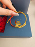 中國黃金五帝錢(qián)黃金手鏈女足金馬上有錢(qián)本命年紅繩情人節新年禮物送老婆 足金五帝錢(qián)錢(qián)幣飛馬手繩+證書(shū)禮盒 曬單實(shí)拍圖