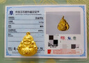 漢秀黃金彌勒佛吊墜足金大肚佛掛墜項鏈3D硬金生日禮物送老婆送女友 【大款】彌勒佛吊墜金約4.75克 曬單實(shí)拍圖