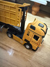 鋼力威 大貨車(chē)玩具合金大號拖車(chē)玩具卡車(chē)運輸翻斗車(chē)兒童3-6歲工程車(chē)玩具 合金加長(cháng)自卸車(chē) 長(cháng)約33cm 曬單實(shí)拍圖