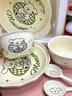 萬(wàn)家全奶油修狗一人食餐具四件套高顏值釉下彩陶瓷泡面碗手柄碗飯碗勺筷 奶油修狗碗具六件套【碗具+勺子+雙耳湯盆+圓盤(pán)】 曬單實(shí)拍圖